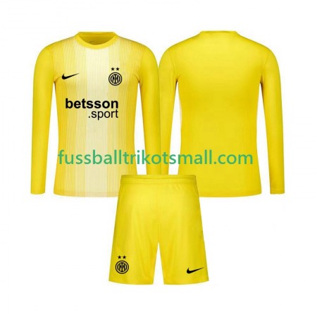 Fußballtrikots Inter Mailand Torwart Kinder 2025-2026 Langarm Auswärts-trikot kaufen